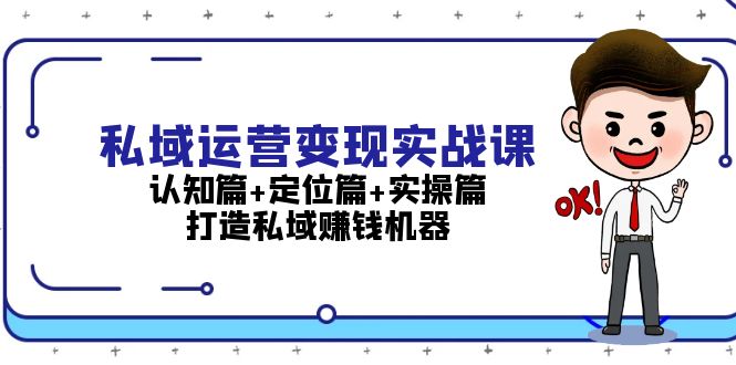 （13387期）私域运营变现实战课：认知篇+定位篇+实操篇，打造私域赚钱机器-米落轻创