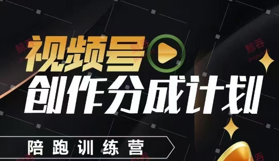 视频号创作分成计划陪跑训练营，手把手教会你如何制作视频，细水长流型项目-米落轻创