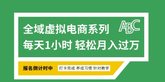 全域虚拟电商变现系列，通过平台出售虚拟电商产品从而获利-米落轻创