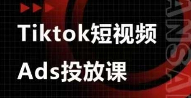 Ads视频投放课，tiktok短视频广告投放课-米落轻创