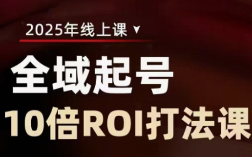 2025全域起号10倍ROI打法课，助你提升直播间的投资回报率-米落轻创