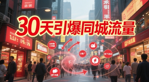 30天引爆同城流量：团购篇 认知篇 流量篇 来客篇 达人篇 老板人设IP篇 投流篇-米落轻创
