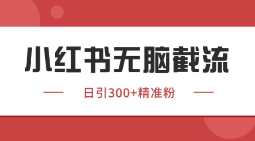小红书只要你有同行就能获客，独家野路子获客玩法，暴力截流【揭秘】-米落轻创