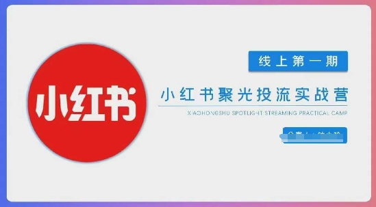小红书聚光陪跑第一期，教你从0到1玩转小红书聚光投流，搭建小红书付费投流团队，更快的见到效果-米落轻创
