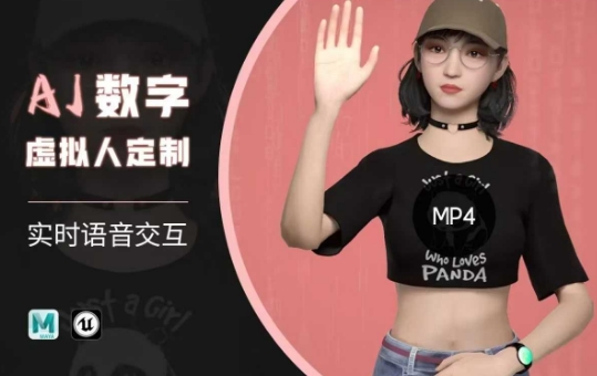 Ai数字人虚拟(智能体)实时语音交互特训营，​自行定制超写实角色AI数字人交互技术-米落轻创