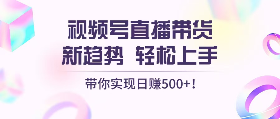 （13370期）视频号直播带货新趋势，轻松上手，带你实现日赚500+-米落轻创