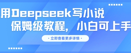 用Deepseek写小说，保姆级教程，小白可实操-米落轻创