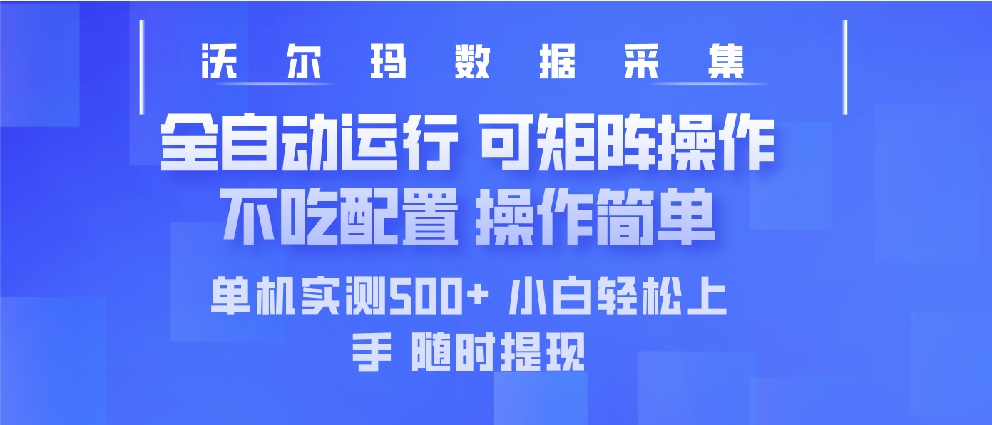 （14560期）最新沃尔玛平台采集 全自动运行 可矩阵单机实测500+ 操作简单-米落轻创