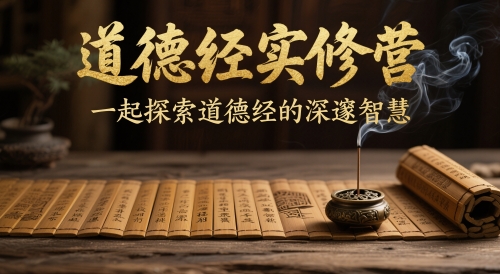 道德经实修营，一起探索道德经的深邃智慧-米落轻创