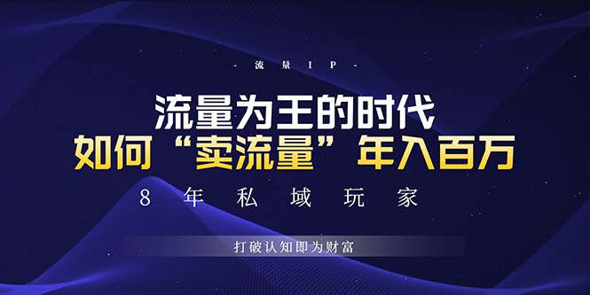 （13433期）未来如何通过“卖流量”年入百万，跨越一切周期绝对蓝海项目-米落轻创