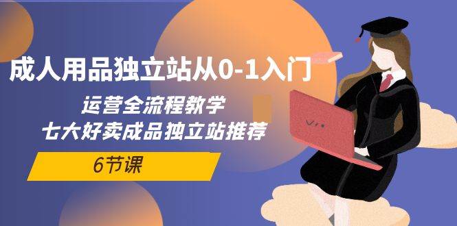 成人用品独立站从0-1入门，运营全流程教学，七大好卖成品独立站推荐-6节课-米落轻创