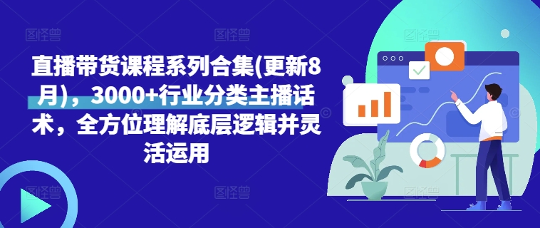 直播带货课程系列合集(更新8月)，3000+行业分类主播话术，全方位理解底层逻辑并灵活运用-米落轻创
