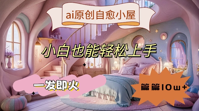 ai原创治愈小屋，小白也能轻松上手，一发即火，篇篇10w+【揭秘】-米落轻创