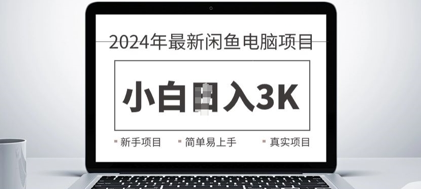 2024最新闲鱼电脑项目，动手就能吃肉的好项目-米落轻创