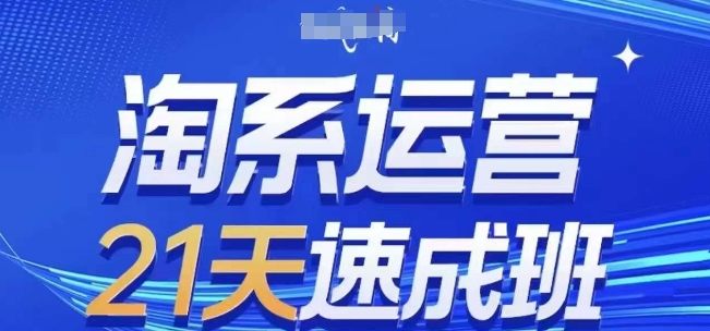 淘系运营21天速成班(更新24年10月)，0基础轻松搞定淘系运营，不做假把式-米落轻创