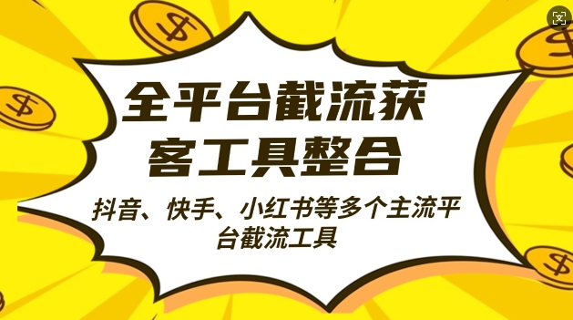 全平台截流获客工县整合全自动引流，日引2000+精准客户【揭秘】-米落轻创